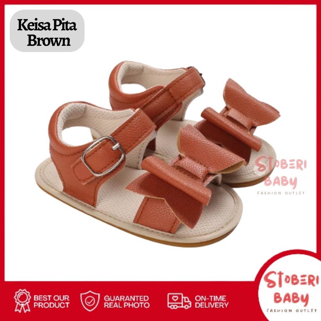 PUNCAK 3.3 stoberi baby - PREWALKER Sepatu Anak Bayi Baby Shoes Sandal Casual Socks Anti Slip Bahan Import / KEISA PITA