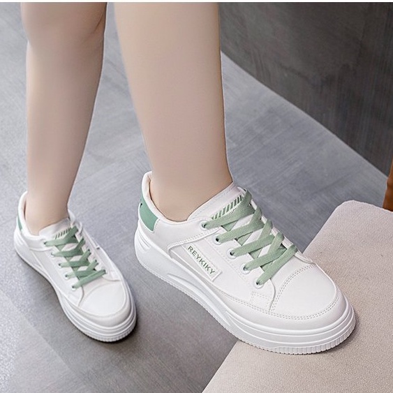 TBIG [COD] Sepatu Sneakers REYKIKY Sepatu Import Wanita Sepatu Korea Style Sekolah Kuliah