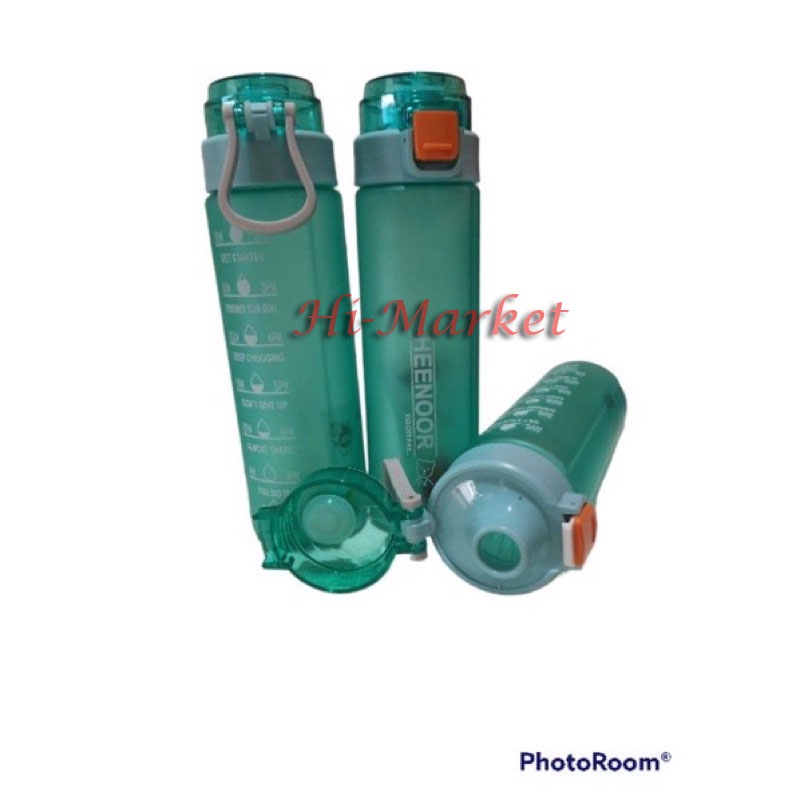 BOTOL MINUM Heenoor DOFF 1LITER / 1000ml BOTOL MINUM SERBAGUNA FREE STIKER TERSEDIA 3 WARNA