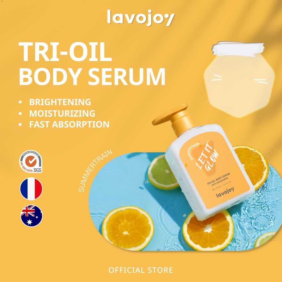 ★ BB ★  LVJ Lavojoy Let It Glow Body Serum 30ml - 300ml | Dancing In The Mist - Summertrain | Hyaluronic Acid - Niacinamide | Body Lotion