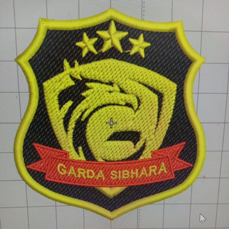 Emblem Patch Logo Bordir Timbul KBPP Polri Custom