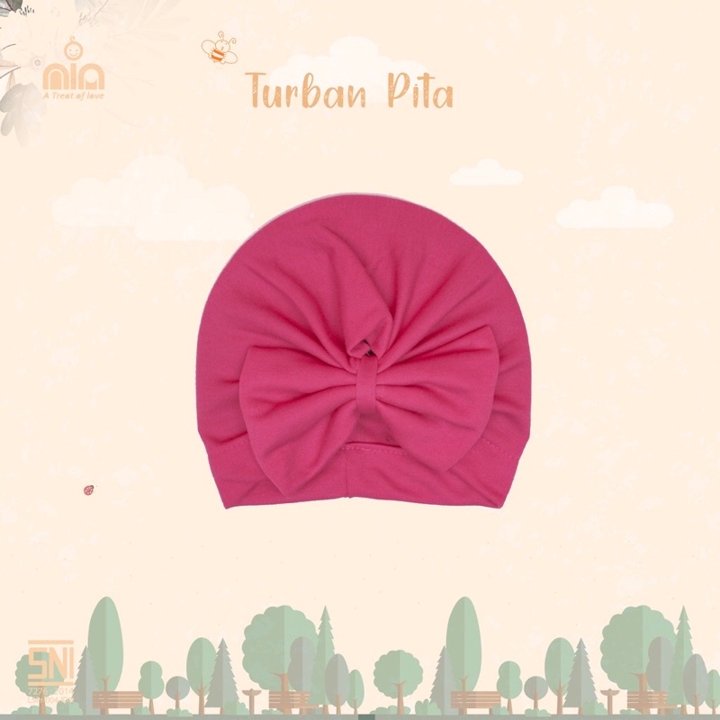 NIA Turban Bayi Vinata Donat &amp; Pita &amp; Pita Simpul Turban Bayi Anak