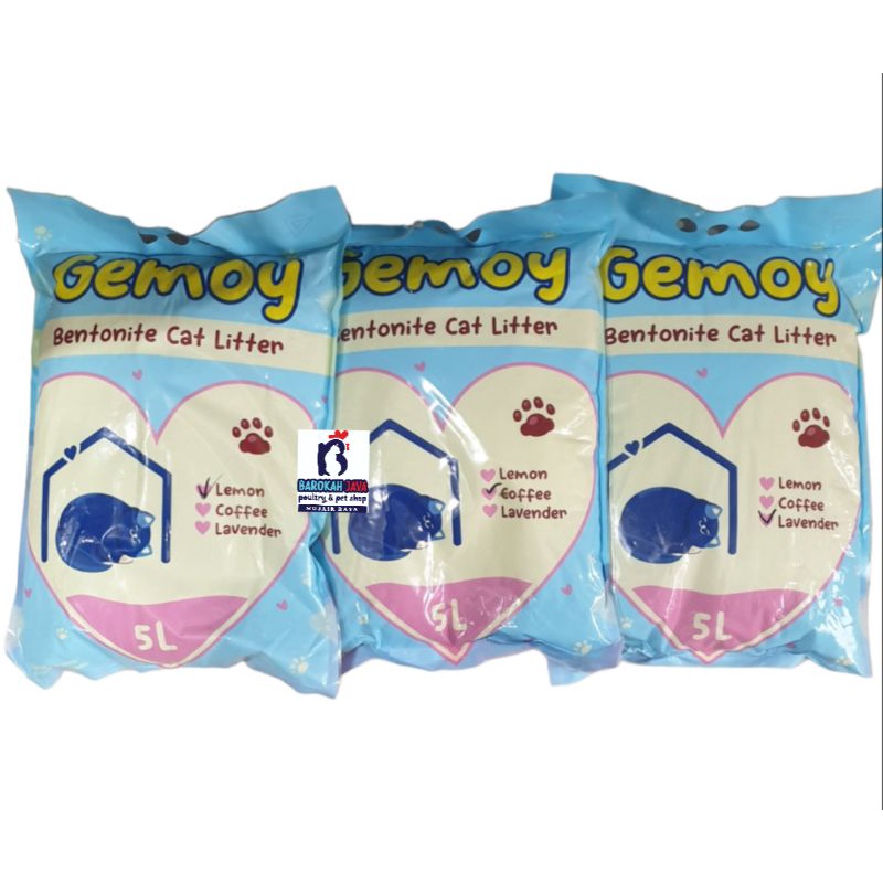 Pasir Gemoy 5L | Pasir Kucing Gumpal Wangi