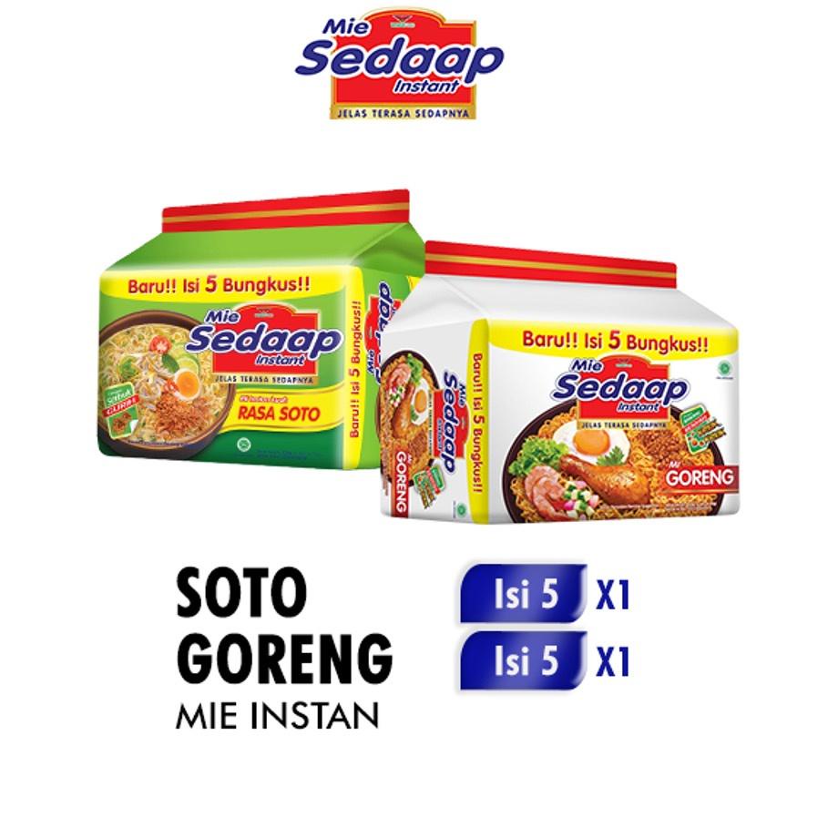 

oam29 Mie Sedaap Soto 75 gr isi 5 + Mie Sedaap Goreng 90 gr isi 5 .,..,.,.,.