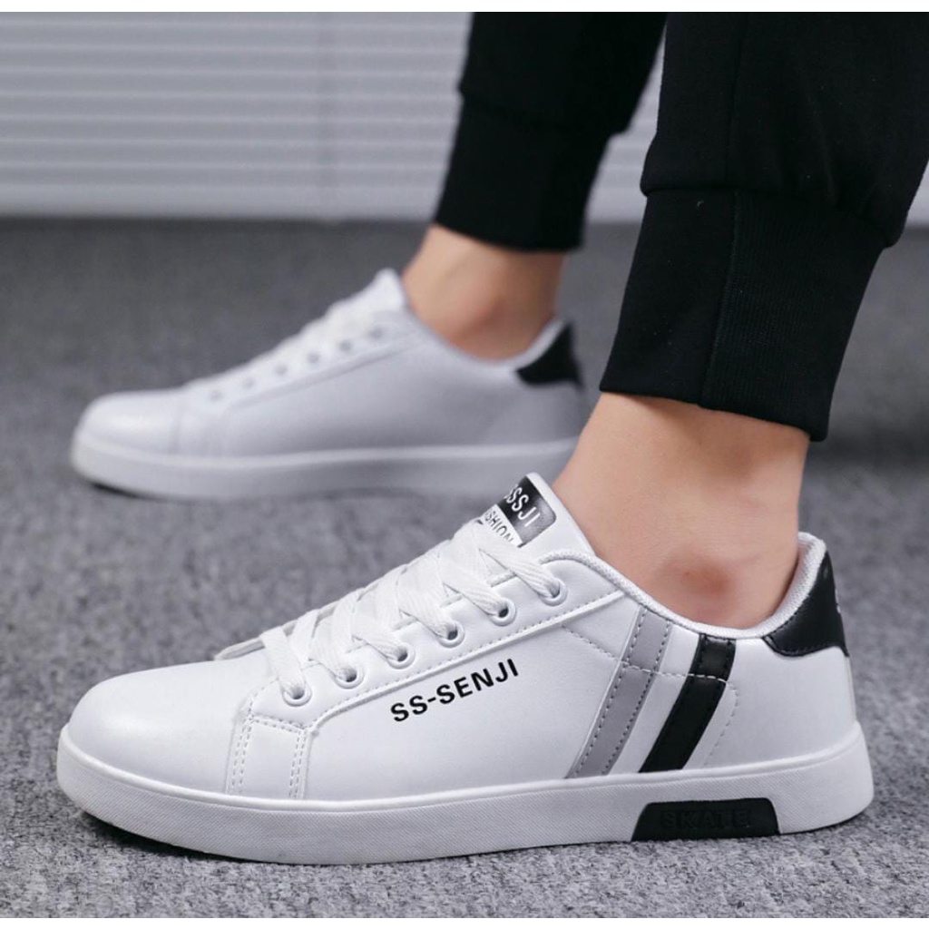 ARMY - SEPATU Sneakers Putih &amp; Hitam pria fashion casual ss.senji terlaris