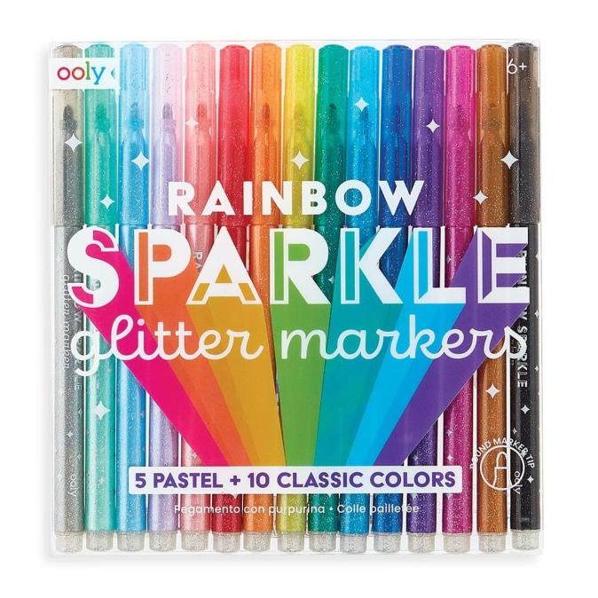 

Ooly - Rainbow Sparkle Glitter Markers (set of 15)