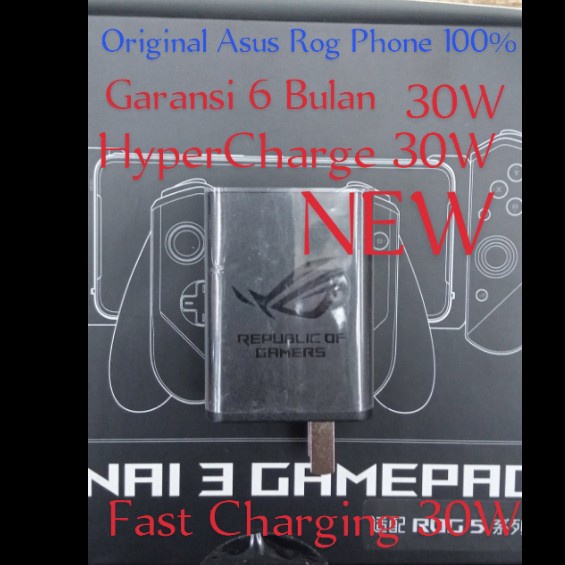 Asus Charger Rog Phone 3 &2 30W Us Adapter Original 100%