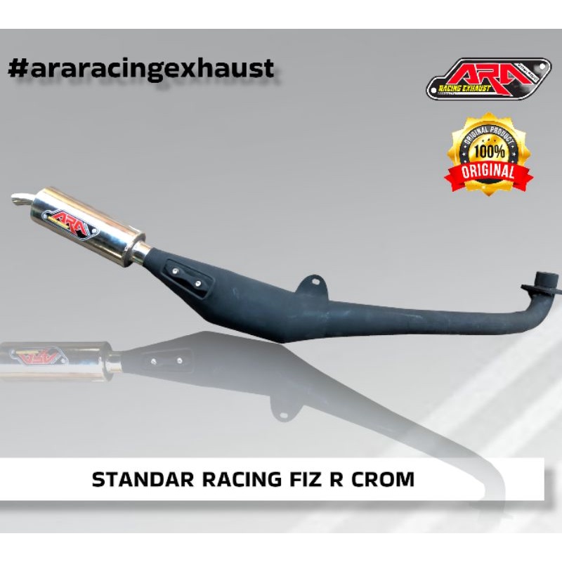 Knalpot Standar racing fizr perut hitam