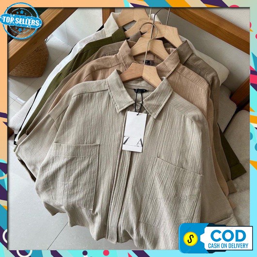 Kemeja Wanita Terbaru 2022 2023 Ootd Cewek Remaja Perempuan Murah Blouse Kerja Kameja Kekinian Baju 