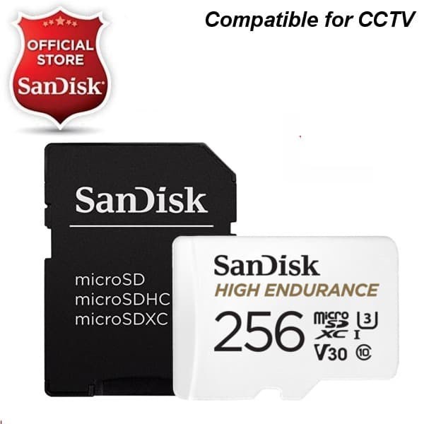 SANDISK MICROSD 256GB/ MICRO SD 256 GB HIGH ENDURANCE VIDEO MONITORING