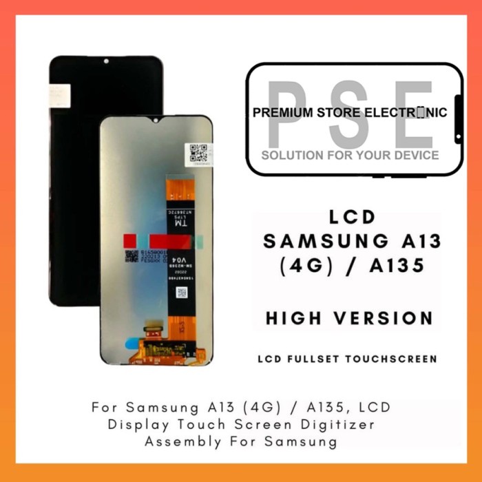 LCD SAMSUNG A13 4G/A135 ORIGINAL FULLSET TOUCHCREEN GARANSI