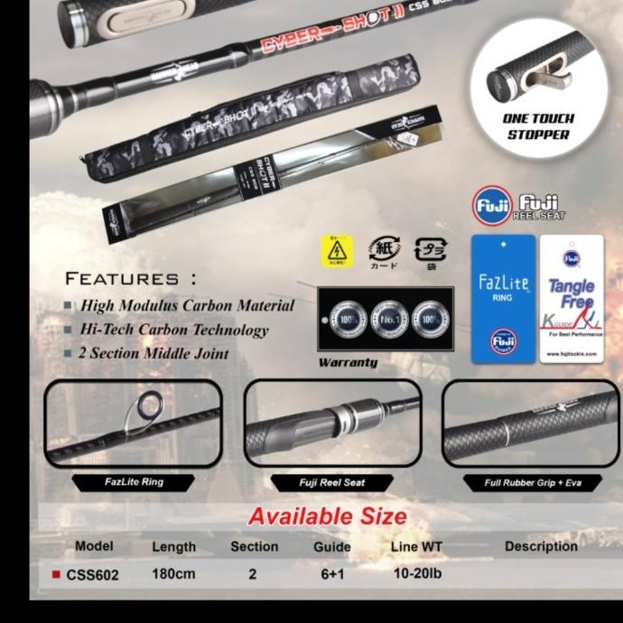 joran hammerhead kualitas premium cyber shot dan red karper 602 carbon