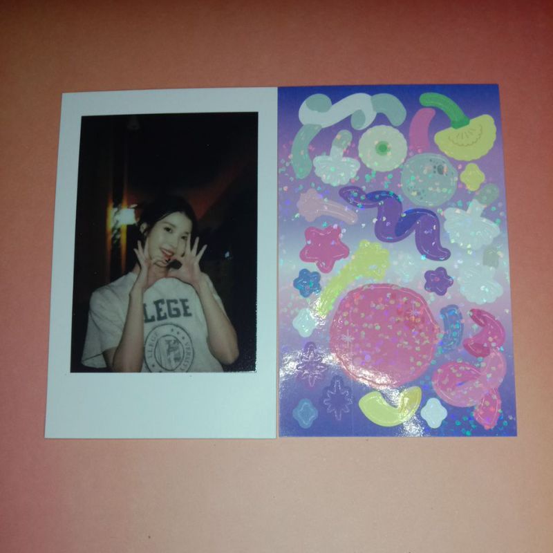 OFFICIAL IU Polaroid Set Sticker Deco MD STRAWBERRY MOON
