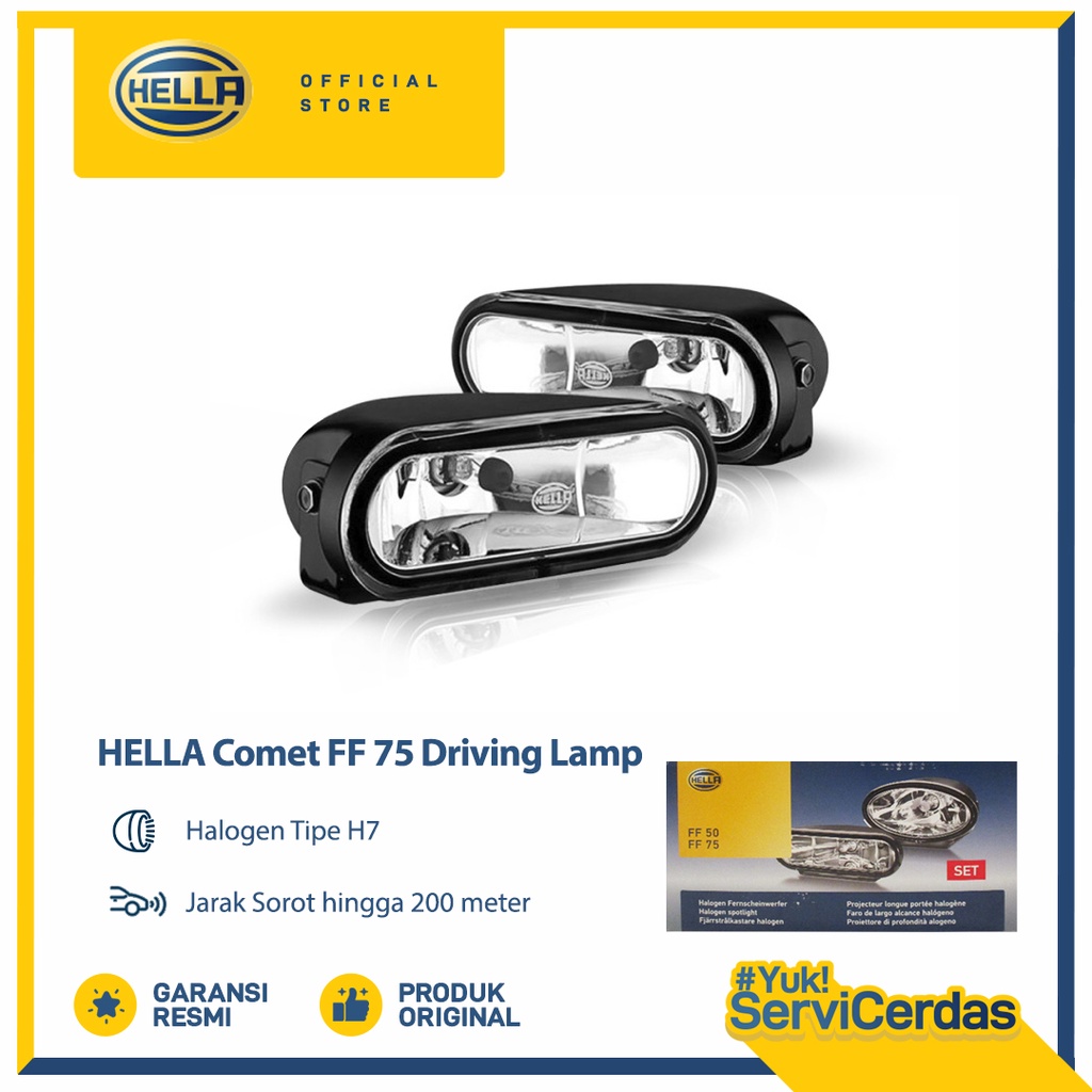 HELLA Driving Lamp FF 75 - Lampu Mobil