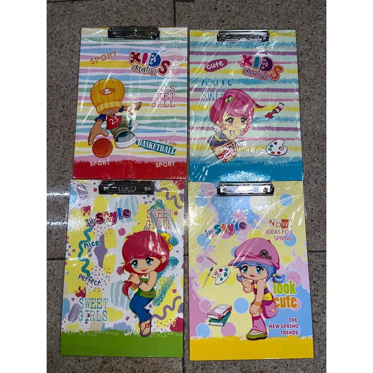 

Papan Jalan / Clipboard Merk Kiky Motif Kids Creative -