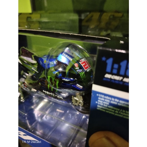 miniatur diecast maisto Yamaha Fabio Quartararo 2021 skala 1:18