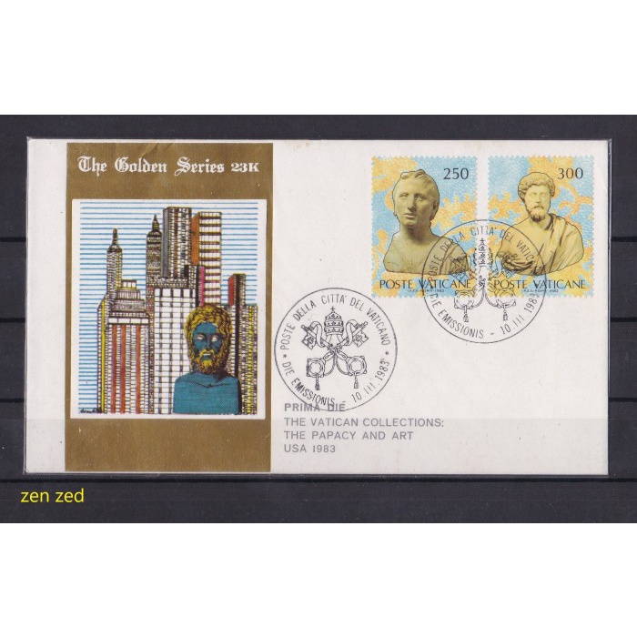 

A037 Prangko FDC SHP Vatican City 1983 Prima Die