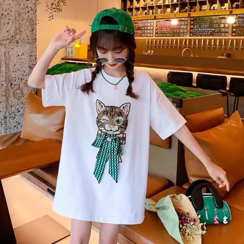 kaos/tunik/ kaos anak perempuan import 5-10thn