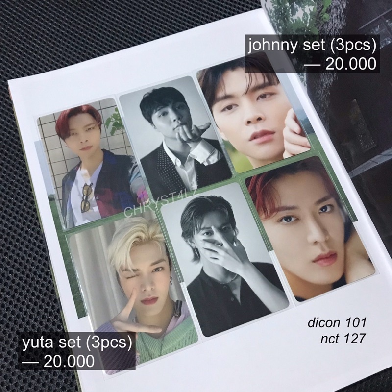 nct official photocard pc — [johnny yuta dicon chenle crazy hot sauce ten universe nct 127 dream way