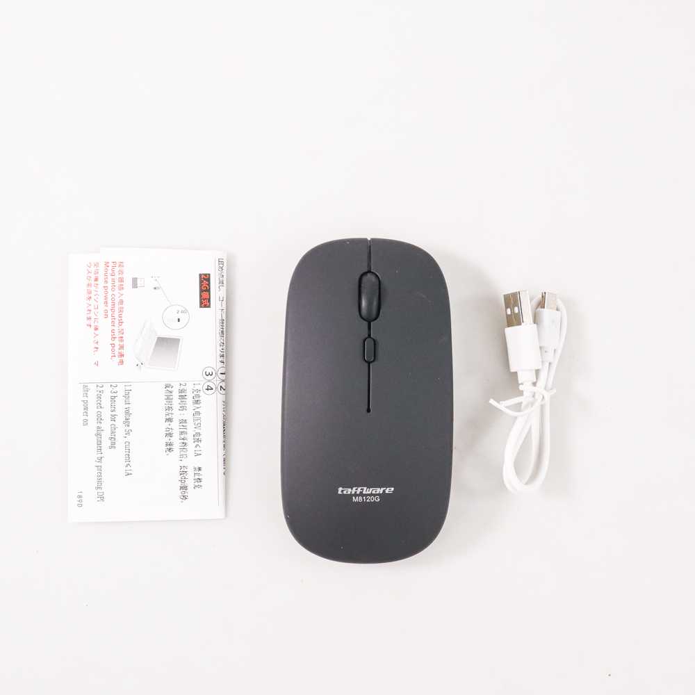 Mouse Bluetooth 5.2 &amp; Wireless 2.4G Slim Rechargeable Bisa Di Cas - M8120G