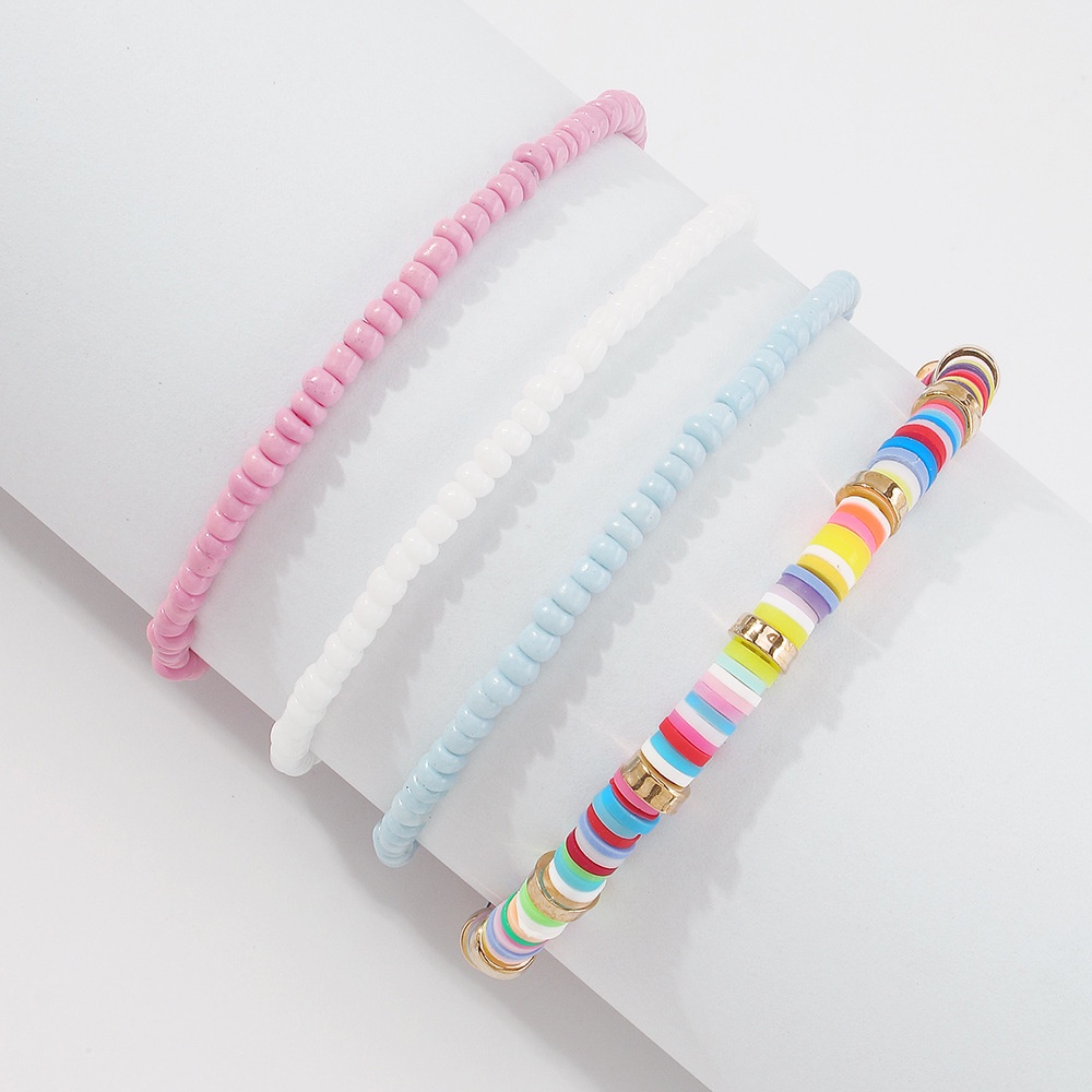 Gelang Rantai Multilayer Bahan Alloy Warna Emas Untuk Wanita