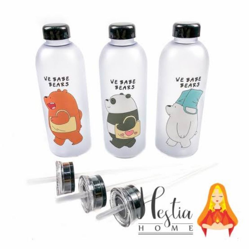 1000ml Botol Minum Motiff We Bare Bears