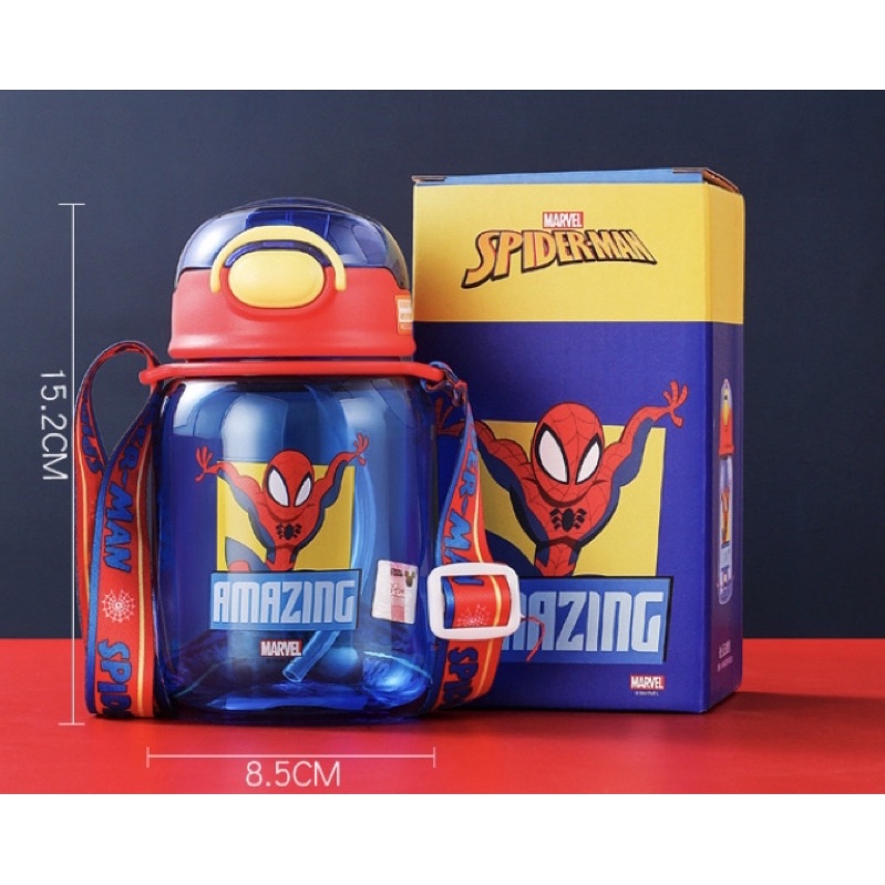 Botol Minum Anak Spiderman / Botol Anak Super Hero / Botol Minum Sedot Bahan Tritan