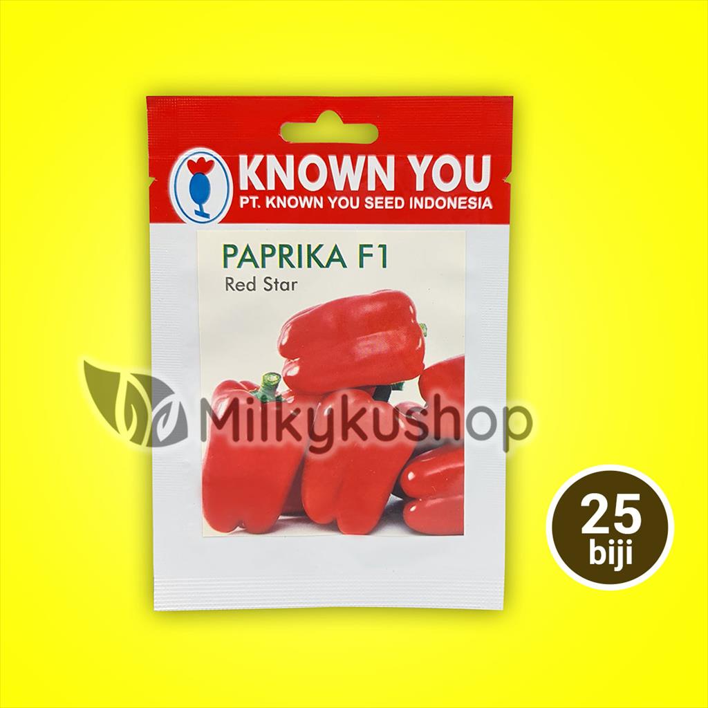 BENIH KYS KNOWN YOU SEED PAPRIKA RED STAR 25 BIJI KEMASAN PABRIK