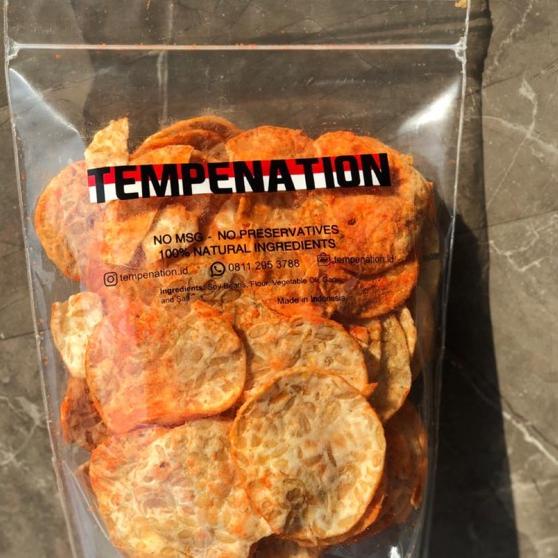 

10.10 STOK READY Keripik tempe Tempenation Balado 250 gr !