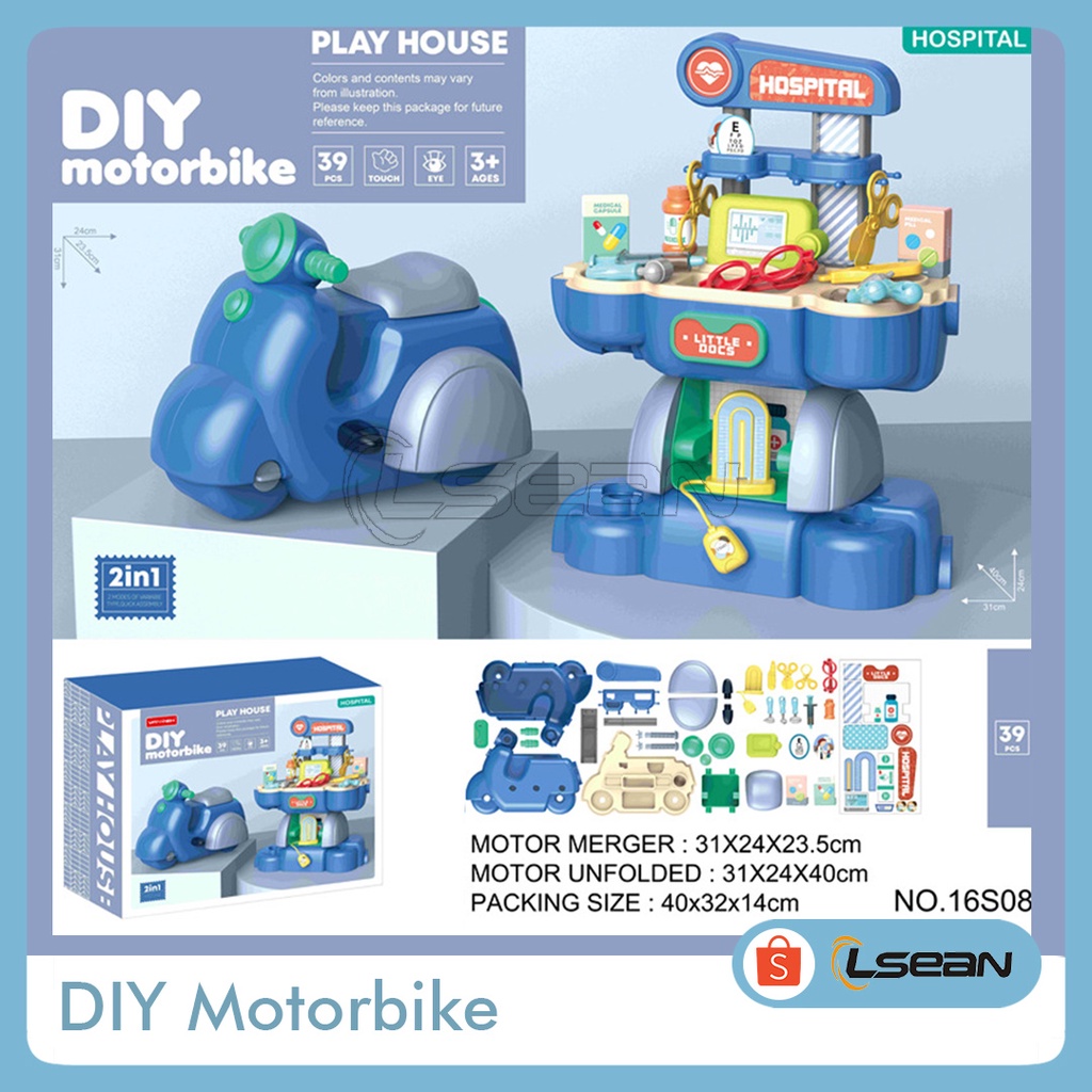 DIY MOTORBIKE | MAINAN EDUKASI ANAK DIY RAKIT/SUSUN