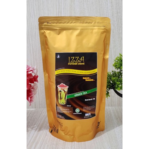 

izza serbuk minuman Green tea