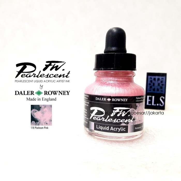 

Hot Sale Daler Rowney Fw Pearlescent Acrylic Platinum Pink Gilaa!!!