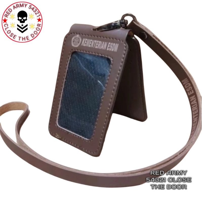 

Holder ID Card - Tali Lanyard Nametag Model Lipat Logo KEMENTERIAN ESDM
