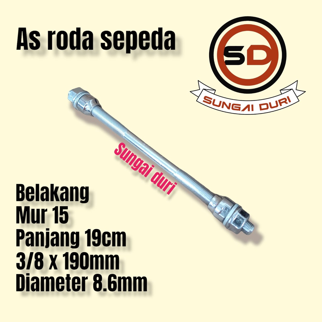 Inner Hub Mur 13 &amp; 15 Spindles As Roda sepeda