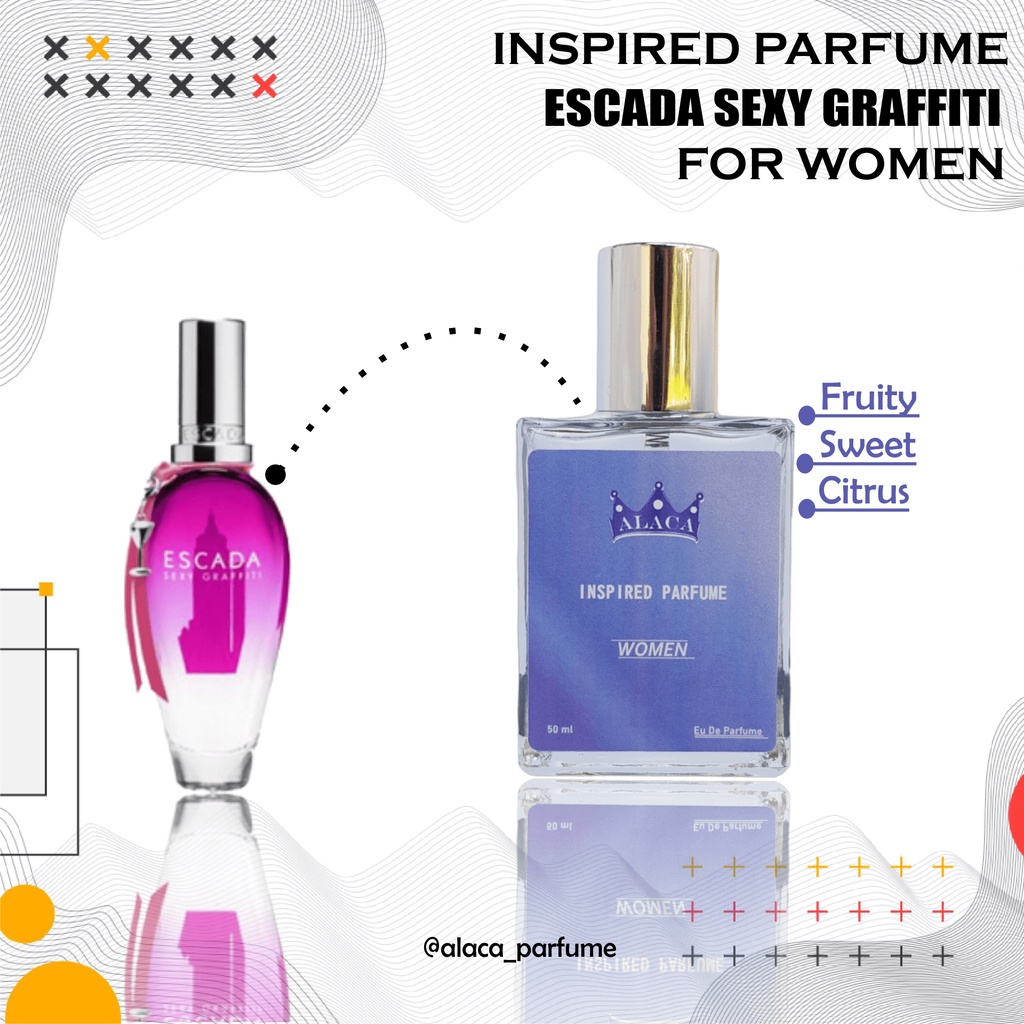Farfum Parfum Minyak Wangi Cewek Wanita Perempuan Escada Sexy Graffiti - Alaca Inspired Parfume