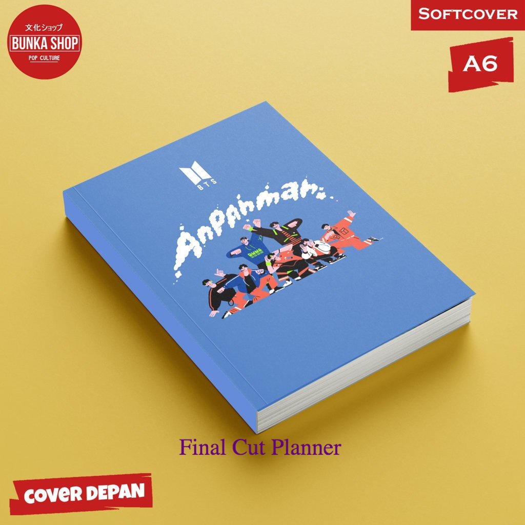 

Pocket Note KPOP BTS anpanman soft cover A 6 Buku Tulis Catatan Notes Agenda Planner Jurnal