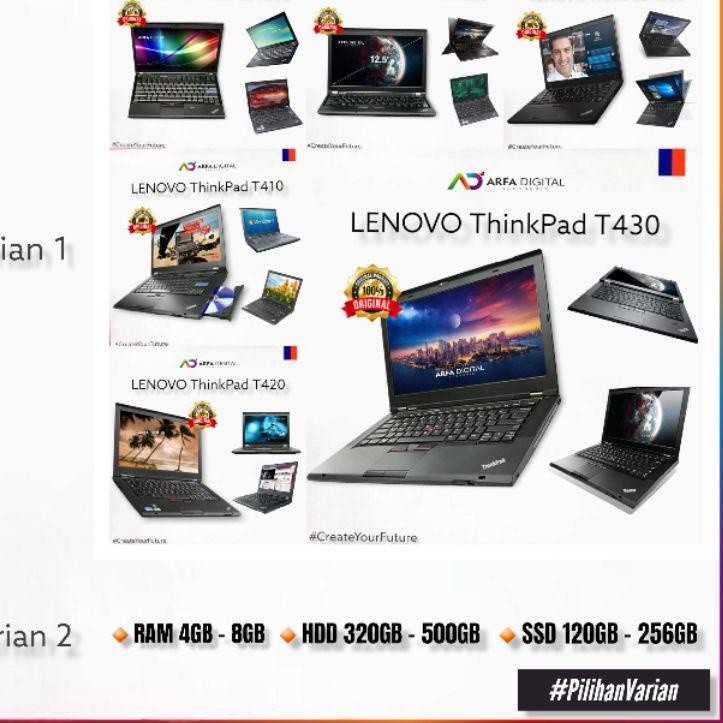 CS0g0Fu--Laptop Lenovo Thinkpad Core I5 / I7 Ram 8GB SSD 256GB Murah Bergaransi