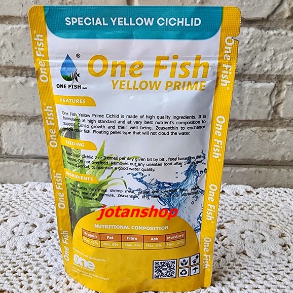 ONE FISH RED YELLOW BLUE  PRIME CICHLID CICLID PELLET PAKAN MAKANAN IKAN CIKLIT PELET FLOATING TYPE