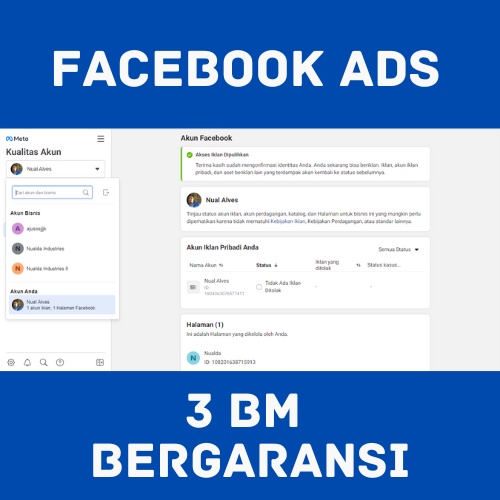 Facebook Ads Personal SIAP GARANSI DARI CHECKPOINT
