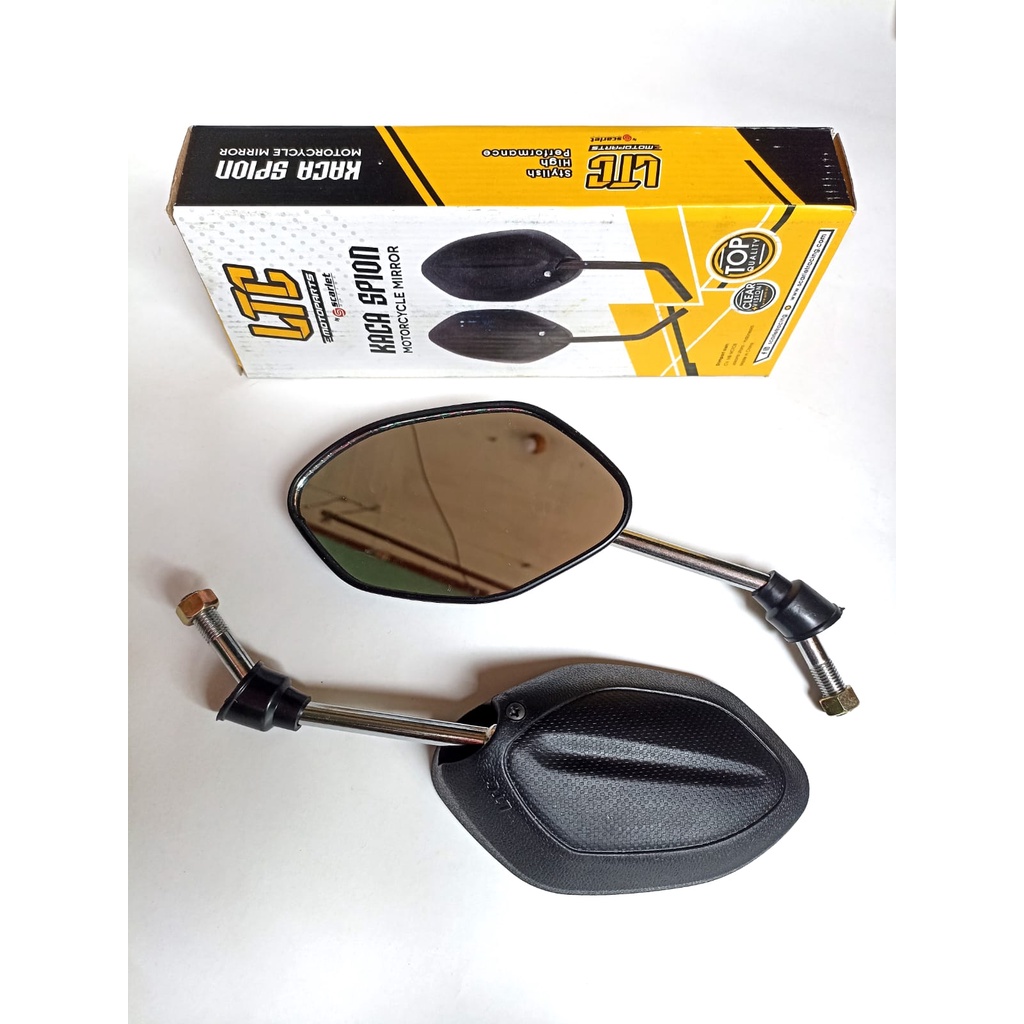 SPION MOTOR BEAT UNIVERSAL HONDA &amp; YAMAHA TANGKAI SEDANG CHROME