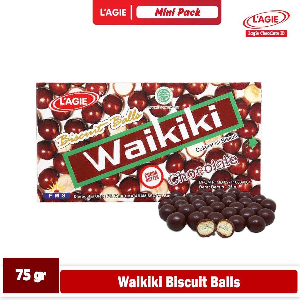 

LAGIE WAIKIKI BISCUIT BALLS 75GRAM