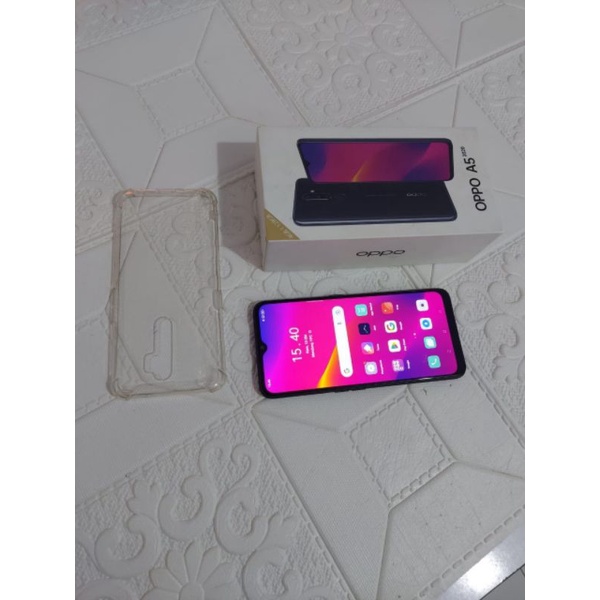 Android Second OPPO A5 2020 MIRROR BLACK RAM 4/128GB HP PRELOVED BERGARANSI