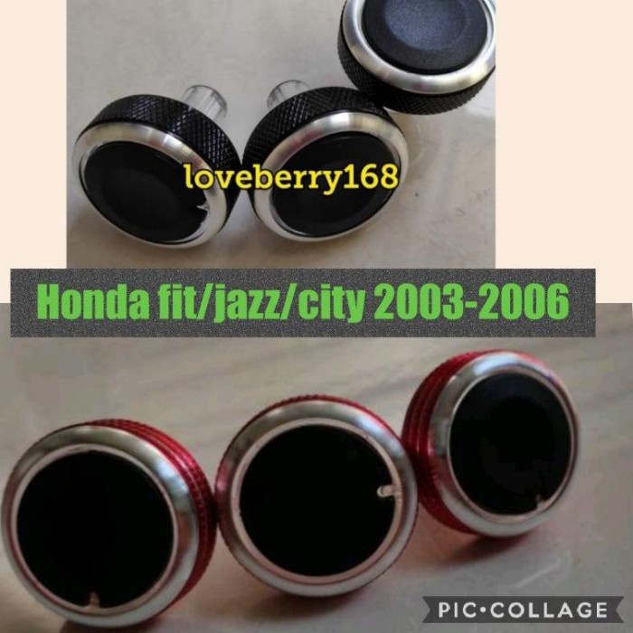 QH630 N9 knop ac honda jazz city knob putaran tombol AC GD3 GD8 warna