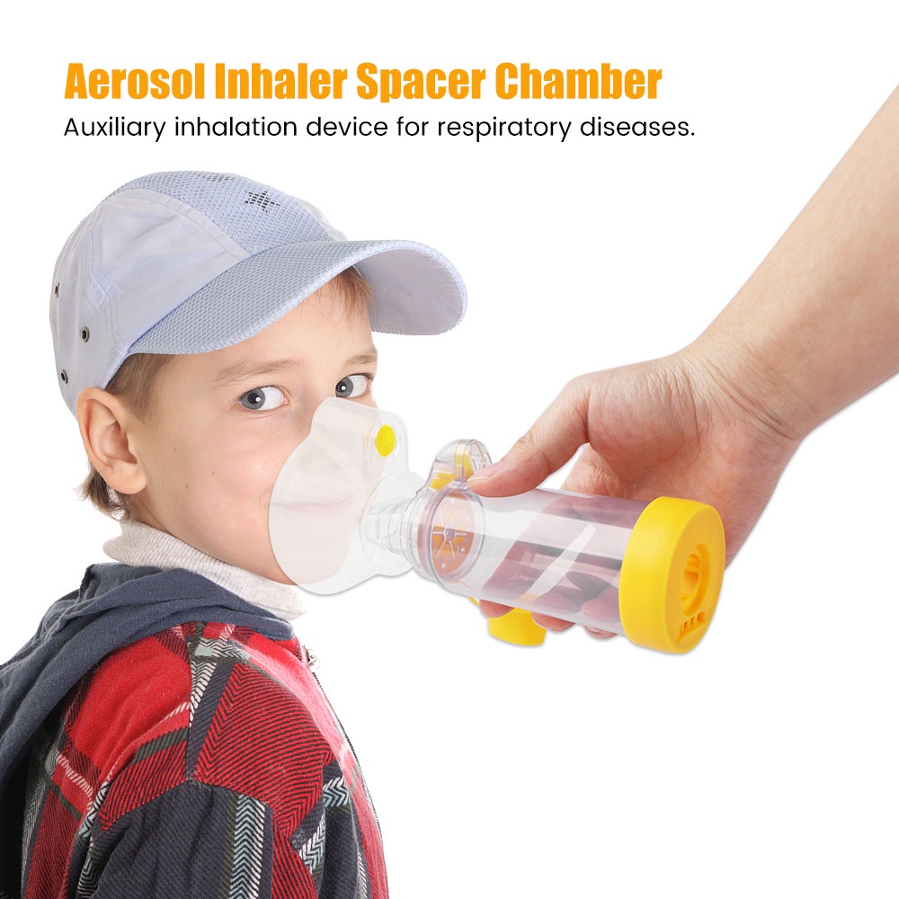 Salorie Asma Spacer Inhaler Spacer Device Silikon Aerosol Cabin Aerosol Chamber Untuk Dewasa/Anak/Bayi