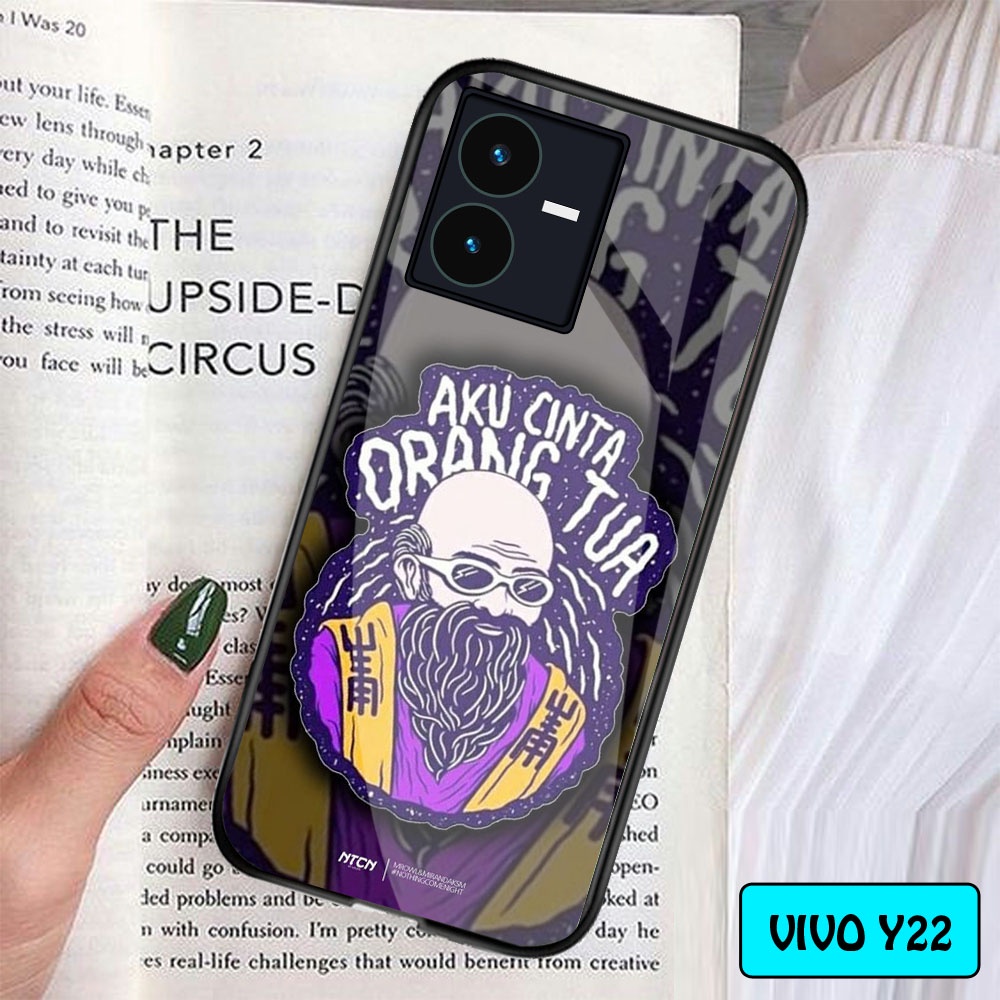 Softcase Glass Kaca Vivo Y22 Vivo Y22 - Casing Hp Vivo Y22 Vivo Y22 - Case Hp Vivo Y22 Vivo Y22 - [K