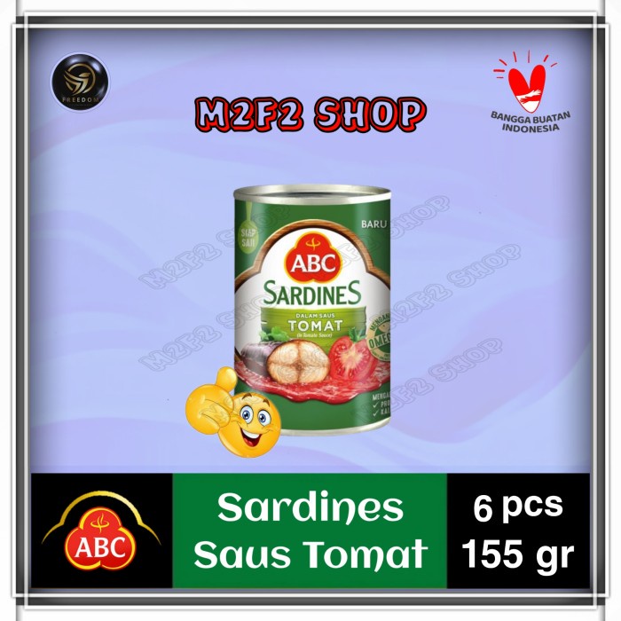 

Ikan Kaleng Ikan Sarden Abc Sardines Dalam Saus Tomat - 155 Gr (Harga 6 Pcs)