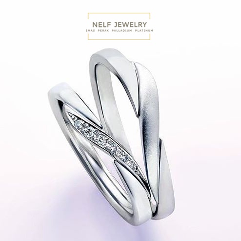 Cincin Emas Cicin Emas Putih Cincin Kawin Cincin Ukir Nama E01