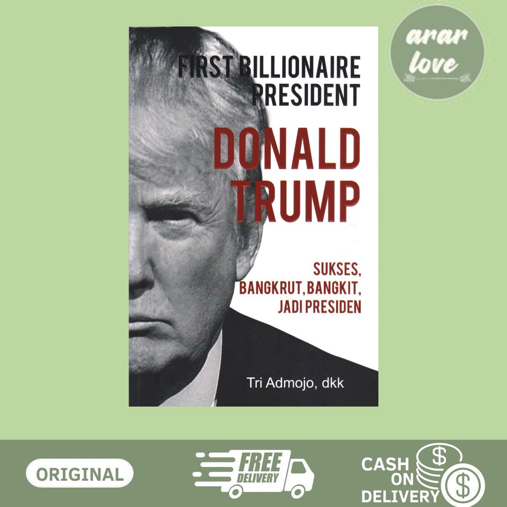 BUKU FIRST BILLIONAIRE PRESIDENT DONALD TRUMP