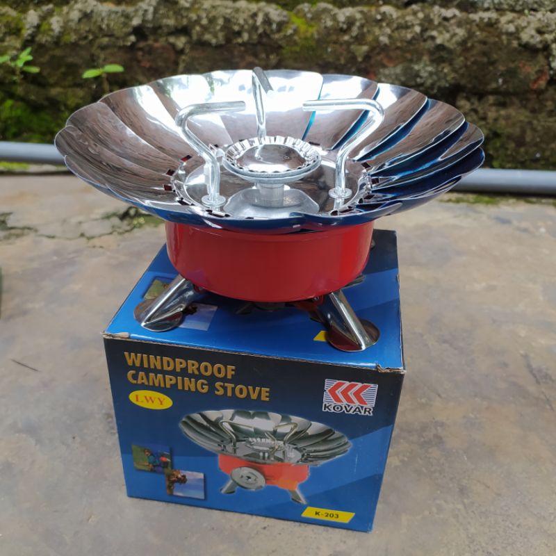NEW KOMPOR CAMPING MAWAR WINDPROOF / Kompor Camping Kovar / Kompor anti angin