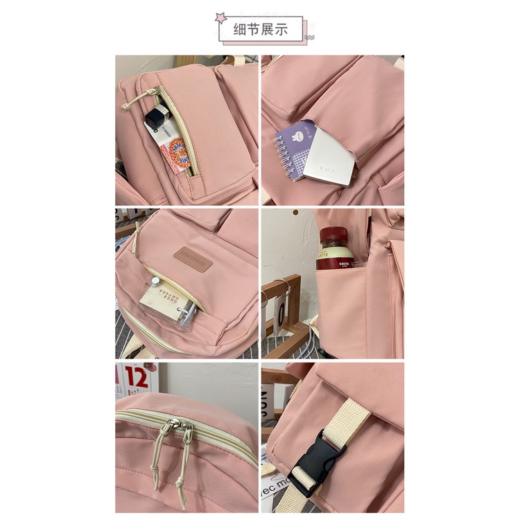 clif bag - tas ransel wanita style korea school backpack perempuan import premium by clif BPS15